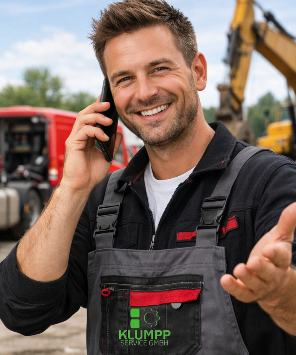 Klumpp Service GmbH - Mitarbeiter telefoniert